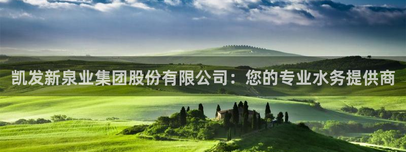 壹号平台娱乐：凯发新泉业集团股份有限公司：您的专业水务提供商