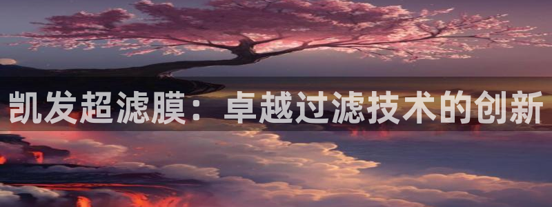 美狮贵宾会app下载安装：凯发超滤膜：卓越过滤技术的创新
